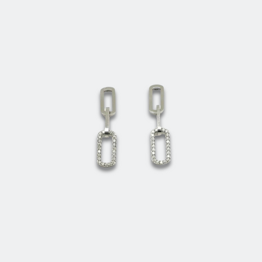 PENDIENTES 3 ESLABONES BRILLO